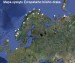 Mapa výskytu evropského bílého draka